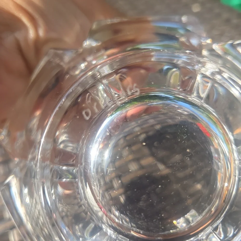 ORREFORS SWEDEN CORONA CRYSTAL GLASS BOWL LARS HELLSTEN SIGNED  6